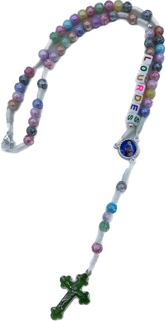 CHAPELET ENFANT MULTICOLORE MOT LOURDES
